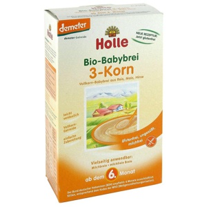 HOLLE Bio Babybrei 3 Korn Produktbild