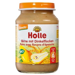 Holle Birne mit Dinkelflocken, 190 g Brei Produktbild