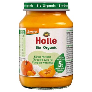 Holle Kürbis mit Reis, 190 g Brei Produktbild
