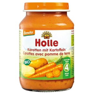 Holle Karotten mit Kartoffeln, 190 g Brei Produktbild