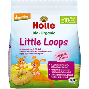Holle Little Loops Speltkiks Økologisk Demeter   80 g produktbillede