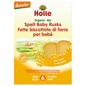 Holle Spelt tvebakker til baby 200 g produktbillede
