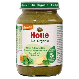 Holle Spinat mit Kartoffeln, 190 g Brei Produktbild