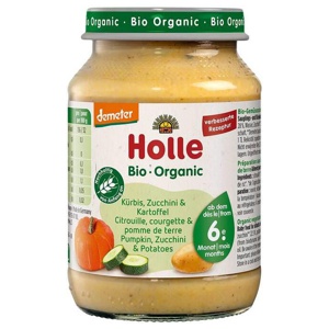 Holle Zucchini und Kürbis mit Kartoffeln, 190 g Brei Produktbild