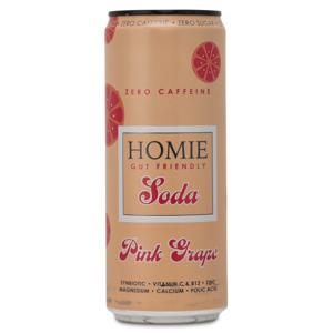 Homie Soda Koffeinfri Pink Grapefruit 1 st produkt bild