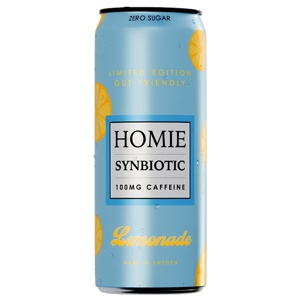 Homie Wake Up Synbiotic Lemonade 330ml produkt bild