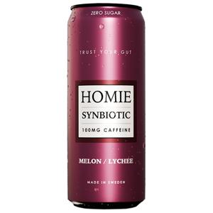 Homie Wake Up Synbiotic Melon Lychee 330ml produkt bild