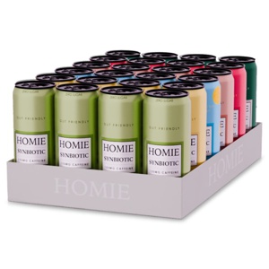 Homie Wake Up Synbiotic Mixpakke Summer 6x4 24-pak produktbillede