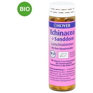 Hoyer Bio Echinacea + Sanddorn Lutschtabletten Produktbild