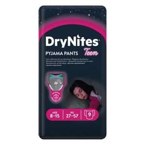 Huggies Drynites Pyjama Pants Girl 8-13 Years 9 Pack product image
