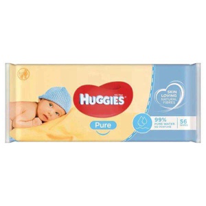 Huggies Pure Wipes Pack of 56 product image