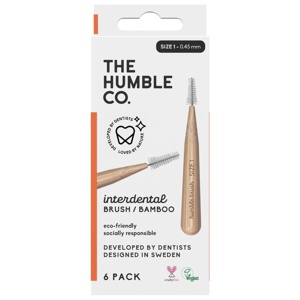The Humble Co Interdentalborste, bambu, storlek 1, orange, 300 g, 1 st produkt bild