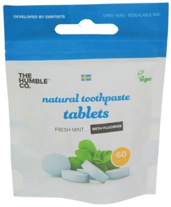 Humble Tandpasta i tabletform med fluor produktbillede