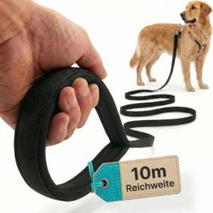 HUND IST KÖNIG 10m Schleppleine Hund - Schleppleine 10m für Hunde mit gepolsterter Handschlaufe Produktbild