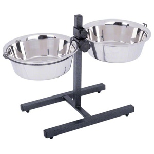 Hundebar inklusive 2 Edelstahlnäpfe Produktbild