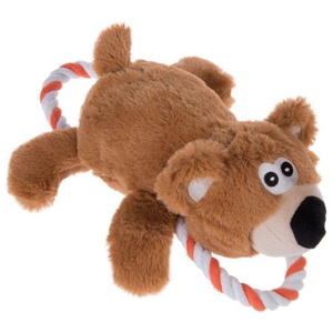 Hundespielzeug Bär mit Tau Produktbild