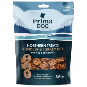 Hundgodis Northern Treats Bits Ren-Kalkon för Valpar & Träning - 150 g produkt bild