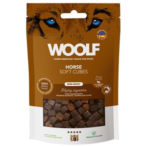 Hundgodis Woolf Soft Cubes Horse 100 g produkt bild