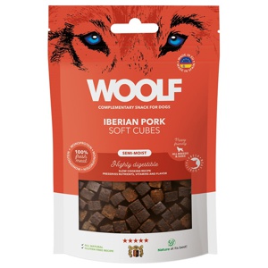 Hundgodis Woolf Soft Cubes Iberian Pork 100 g produkt bild