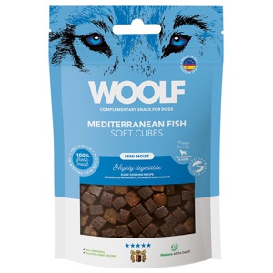 Hundgodis Woolf Soft Cubes Mediteranean Fish 100 g produkt bild