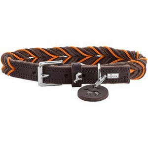 Hunter Halsband Solid Education Cord dunkelbraun 40 cm Produktbild