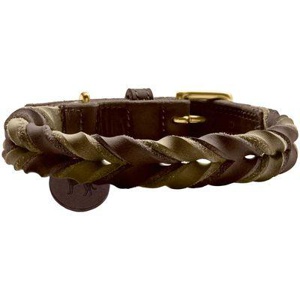 Hunter Halsband Solid Education Duo dunkelbraun 50 cm Produktbild
