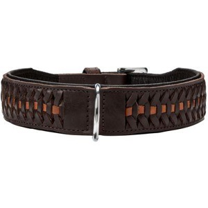Hunter Halsband Solid Education Exclusive dunkelbraun 50 cm Produktbild