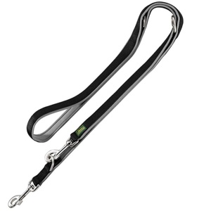 Hunter Neopren Führleine - schwarz/grau Produktbild