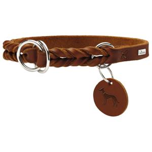 Hunter Solid Education Hundhalsband Läder Brun (M/L) produkt bild