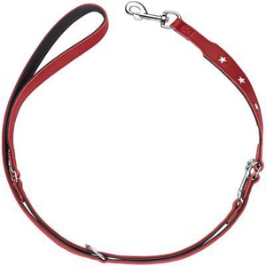 Hunter Verstellbare Führleine Magic Star rot/ schwarz M-L Produktbild