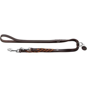 Hunter Verstellbare Führleine Solid Education Cord dunkelbraun L-XL Produktbild