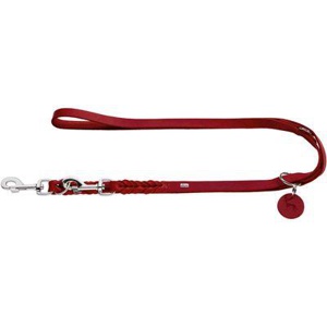 Hunter Verstellbare Führleine Solid Education rot 1,3 cm, 2 m Produktbild