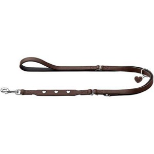 Hunter verstellbare Hundeführleine love braun 1,3 cm Produktbild