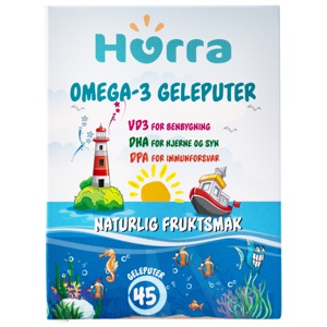 Hurra Omega-3 Geleputer, 45 stk. produktbilde