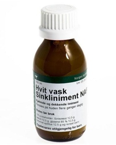 Hvit vask sinkliniment NAF 100 ml produktbilde