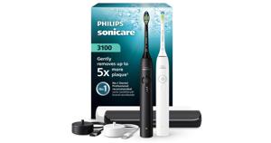 HX4072/73 Philips Sonicare 3100 Series eltandborste 2-pack, Svart & Vit produkt bild