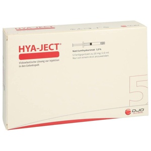 Hya-Ject Hyaluronsäure Fertigspritzen, 5 St Fertigspritzen Produktbild