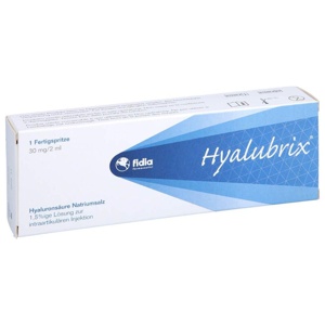 Hyalubrix Hyaluronsäure Injektionslösung in einer Fertigspritze, 1X2 ml Fertigspritzen Produktbild