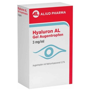 Hyaluron AL Gel Augentropfen 3 mg / ml, 2X10 ml Augentropfen Produktbild