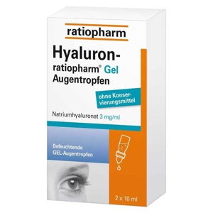 HYALURON-RATIOPHARM Gel Augentropfen Produktbild