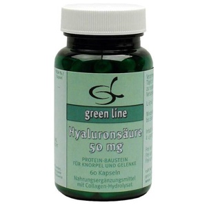 Hyaluronsäure 50 mg Kapseln - green line, 60 St Kapseln Produktbild
