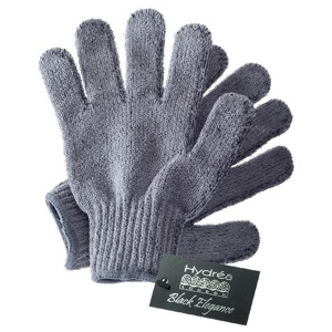 Hydrea London Carbonised Exfoliating Gloves, One size produkt bild