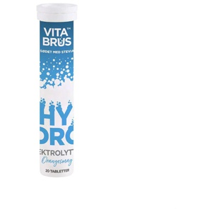 Hydro Elektrolyter 20 brustabletter VitaBrus produkt bild