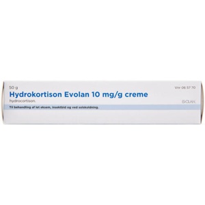 Hydrokortison Evolan Creme 10 mg/g 50 g produktbillede