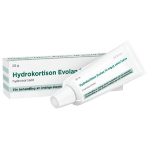 Hydrokortison Evolan 10 mg/g salve, 20 g produktbilde