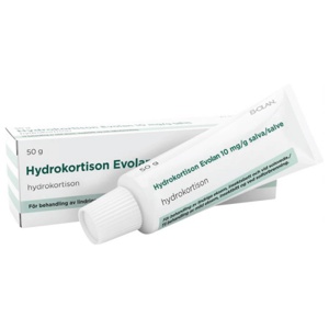 Hydrokortison Evolan 10 mg/g salve 50 g produktbilde