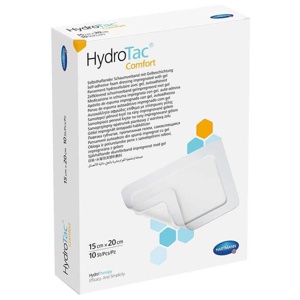 Hydrotac comfort Schaumverband 15x20 cm steril, 10 St Verband Produktbild