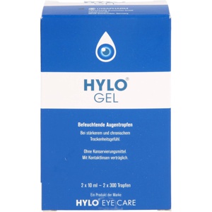 HYLO GEL Augentropfen, 2X10 ml Augentropfen Produktbild