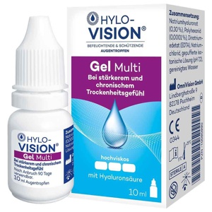 HYLO-VISION Gel multi 10 ml Augentropfen Produktbild