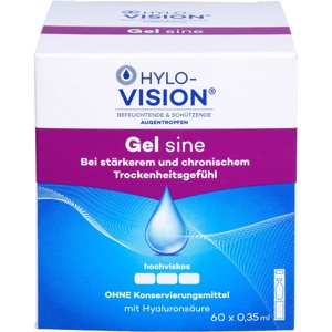 HYLO-VISION Gel sine Einzeldosispipetten 60X0.35 ml Einzeldosispipetten Produktbild